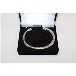 SILVER TWISTED BANGLE