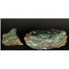 Image 1 : Lot of 2 Natural Malachite Rocks