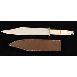 Large Unmarked Bowie Knife