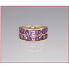 Image 2 : Gorgeous Pink Tourmaline & Tanzanite Band