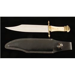 Large Unmarked Bowie Knife