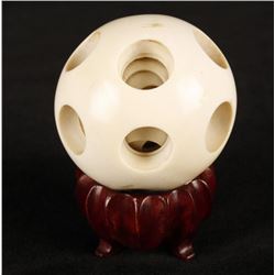 Antique Chinese Ivory Sphere