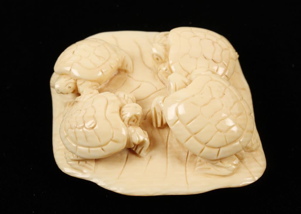 Ivory Turtles Netsuke