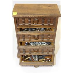 JEWELLERY BOX WITH CONTENTS