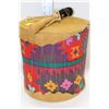 Image 1 : NATIVE DEER HIDE DRUM & STICK