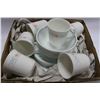 Image 1 : BOX OF 6 SETTINGS OF CORELLE DISHES,PLATTER
