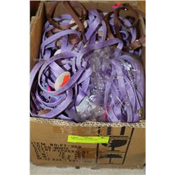 BOX OF NEW PET COLLARS