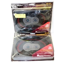 SET OF NEW DELUXE 6x9 SPEAKER GRILLS