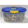 Image 1 : LARGE CLEAR TUB OF LEGO