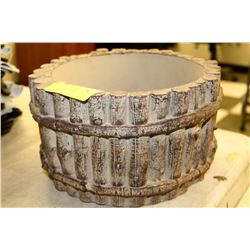 11" BROWN CEMENT PLANT POT