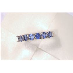 STERLING SILVER SAPPHIRE (1.4CT) RING