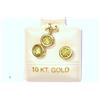 Image 1 : 10KT GOLD PERIDOT EARRINGS & PENDANT NECKLACE SET