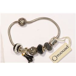 STERLING SILVER PANDORA STYLE BRACELET