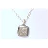 Image 1 : STERLING SILVER DIAMOND (25 DIAMONDS) PENDANT