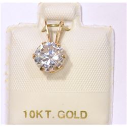 10KT GOLD CZ PENDANT