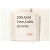 Image 2 : 10KT GOLD CZ PENDANT