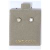 Image 1 : 14KT GOLD DIAMOND (0.4CT) EARRINGS