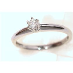 10KT GOLD DIAMOND (0.18CT) RING