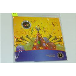 2009 CANADA 25 CENT COIN - HAPPY BIRTHDAY