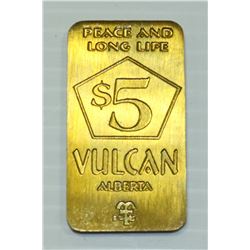 TRADE TOKENS $5 VULCAN APOLLO 11 LUNAR STATION