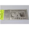 Image 1 : .999 SILVER FOIL 100 TRILLIONS ZIMBABWE BANKNOTE