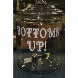 2 GALLON DRINK DISPENSER "BOTTOMS UP!"