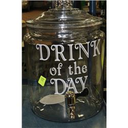 2 GALLON DRINK DISPENSER "DRINK OF THE DAY"