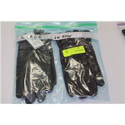 2 PAIRS OF LADIES LEATHE GLOVES
