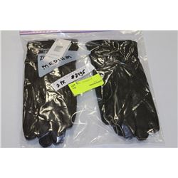 2 PAIRS OF LADIES LEATHE GLOVES