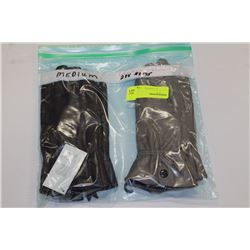 2 PAIRS OF LADIES LEATHE GLOVES