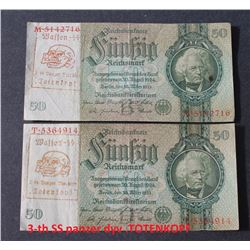 NAZI 3RD SS DIVISION TOTENKOPF X2