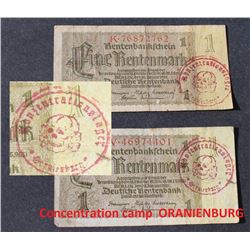 NAZI CONCENTRATION CAMP ORANIUNBURG BANKNOTES X2