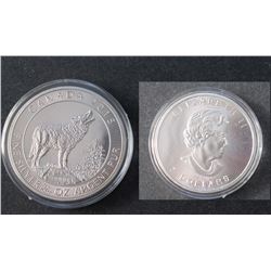 2015 3/4oz .9999 FINE SILVER 2 DOLLAR COIN