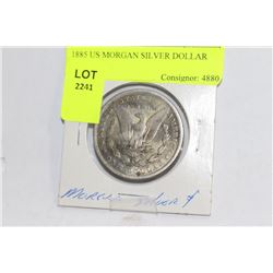 1885 US MORGAN SILVER DOLLAR