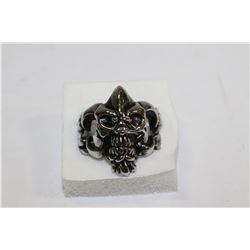 STEEL SKULL RING SIZE 13