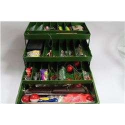 FISHING TACKLE BOX & CONTENTS