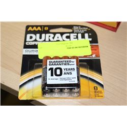 5 PACK S OF 8 DURRACELL TRIPLE 8 BATTERIES