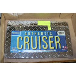 2 CHROME LICENSE PLATE HOLDERS