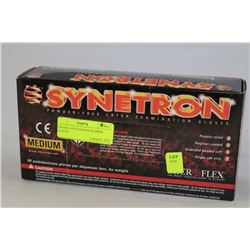 3 BOXES OF SYNETRON RUBBER GLOVES
