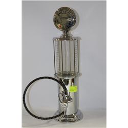 VINTAGE 19" GAS PUMP LIQIOR DISPENSER