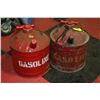 Image 1 : PAIR OF SMALL METAL GAS CANS