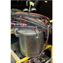 LEMMER PAINT POT--- WITH SPRAYER  GAUGES AND HOSE!