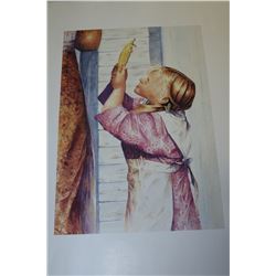 SEWING GIRL PRINT