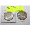 Image 1 : 1936 CANADA SILVER DOLLAR X2