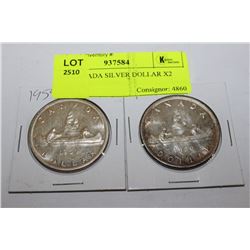 1959 CANADA SILVER DOLLAR X2