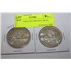 Image 1 : 1959 CANADA SILVER DOLLAR X2