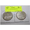 Image 1 : 1950 & 1951 CANADA SILVER DOLLAR X2