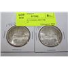 Image 1 : 1962 & 1966 CANADA SILVER DOLLAR X2