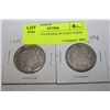 Image 1 : 1919 & 1929 CANADA 50 CENT COINS X2