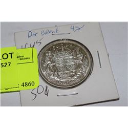 1945 CANADA 50 CENT COIN